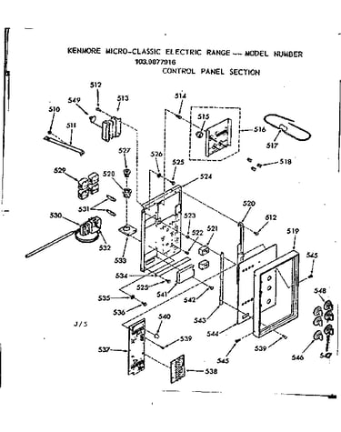 Control panel section