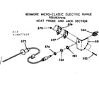 Kenmore 1039877916 meat probe and jack section diagram