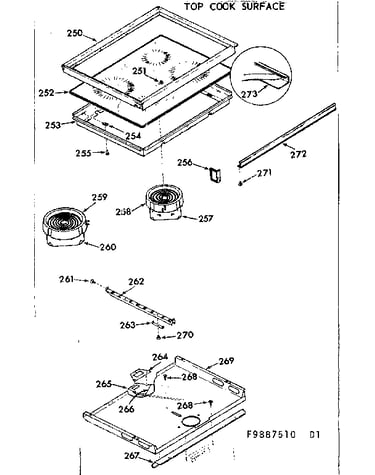 Main top cook surface