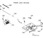 Kenmore 1039887621 power lock section diagram