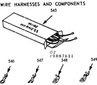 Kenmore 1039887611 wire hrnesses & comp. diagram