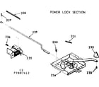 Kenmore 1039887612 power lock section diagram