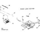 Kenmore 1039887710 power lock section diagram