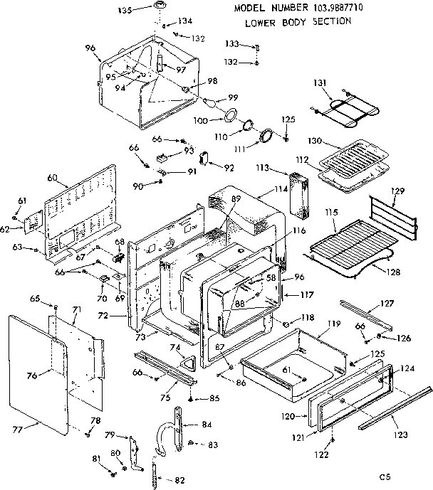 Lower body section