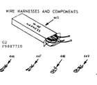 Kenmore 1039887710 wire harness and components diagram