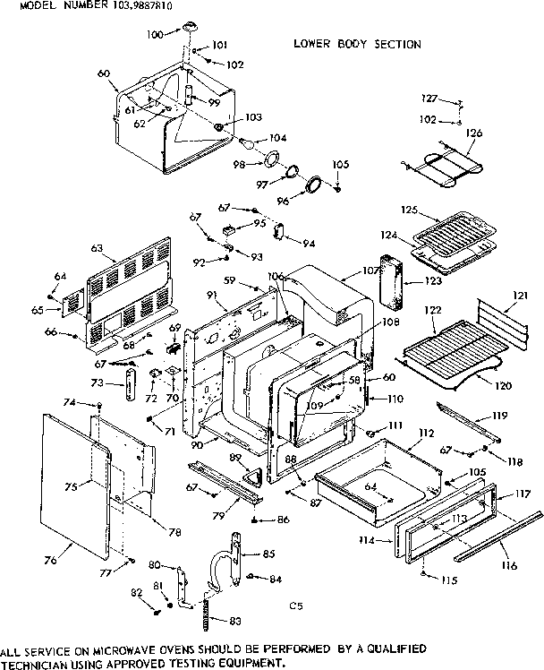 Lower body section
