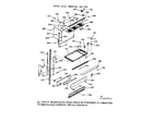 Kenmore 1039887810 upper oven pedestal section diagram