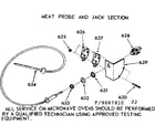 Kenmore 1039887810 meat probe and jack section diagram