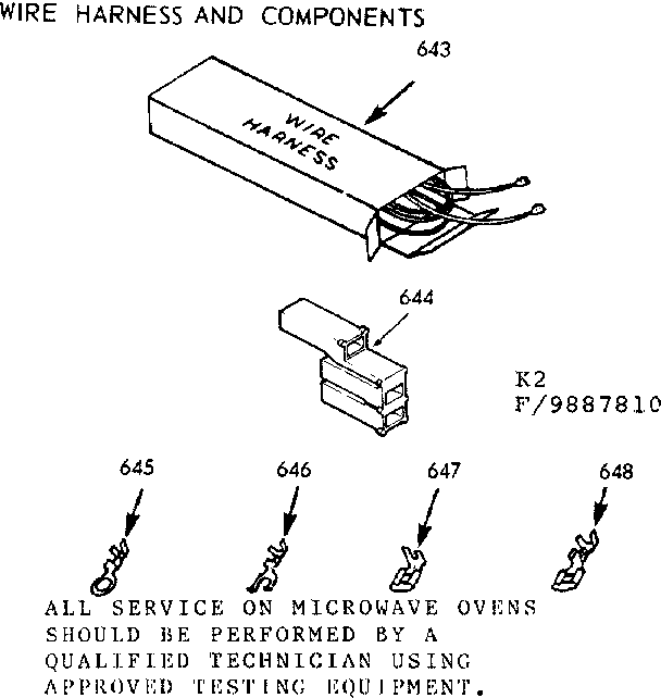 WIRE HARNESS AND COMPONENTS