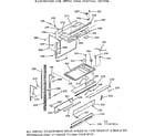 Kenmore 1039887811 upper oven pedestal section diagram