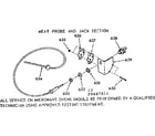 Kenmore 1039887811 meat probe and jack section diagram