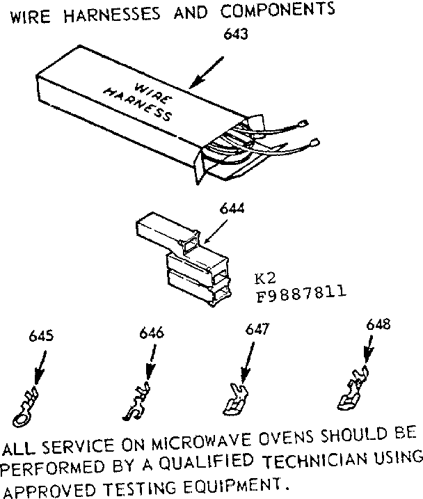 WIRE HARNESS AND COMPONENTS