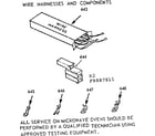 Kenmore 1039887811 wire harness and components diagram