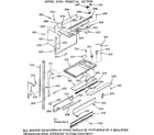 Kenmore 1039887812 upper oven pedestal section diagram