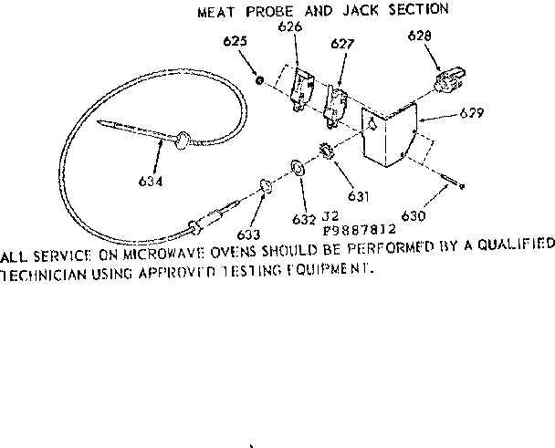 Meat probe and jack section