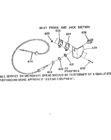 Meat probe and jack section