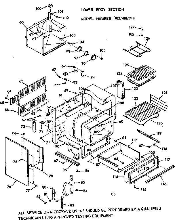Lower body section