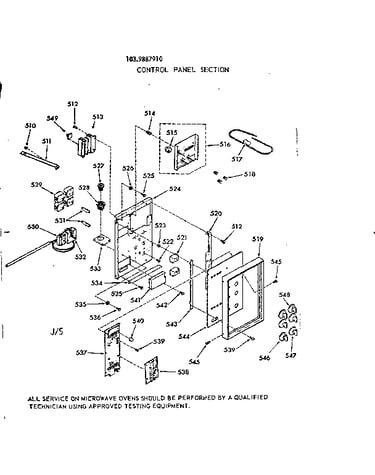 Control panel section