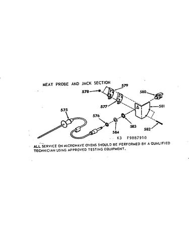 Meat probe and jack section