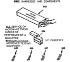 Kenmore 1039887910 wire harnesses and components diagram