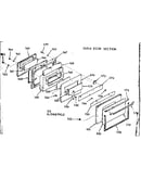 Oven door section