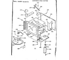 Kenmore 1039887912 microwave oven section diagram