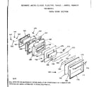 Kenmore 1039887913 oven door section diagram