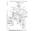 Kenmore 1039887913 microwave oven section diagram