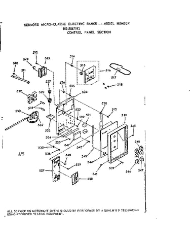 Control panel section