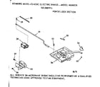 Kenmore 1039887914 power lock section diagram
