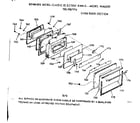 Kenmore 1039887914 oven door section diagram