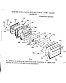 Oven door section