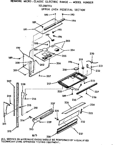 Oven pedestal section