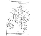 Kenmore 1039887914 microwave oven section diagram