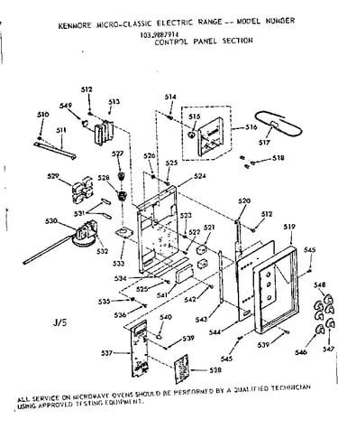 Control panel section
