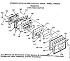 Kenmore 1039887915 oven door section diagram
