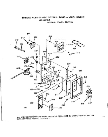 Control panel section