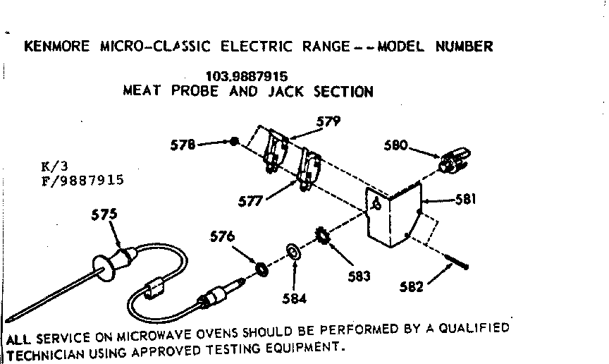 Meat probe and jack section