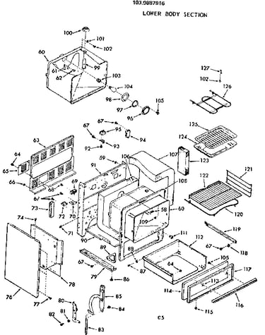 Lower body section