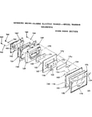 Oven door section
