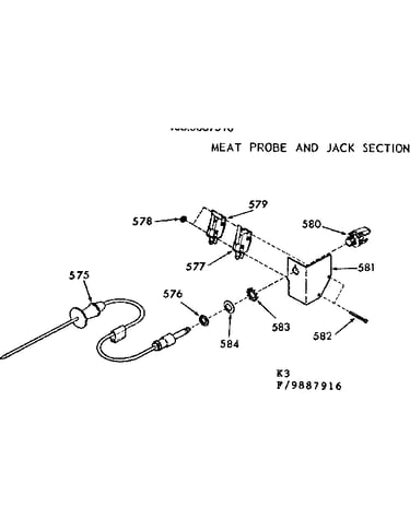 Meat probe and jack section