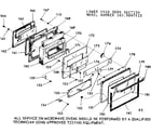 Kenmore 1039897615 lower oven door section diagram