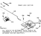 Kenmore 1039897615 power lock section diagram