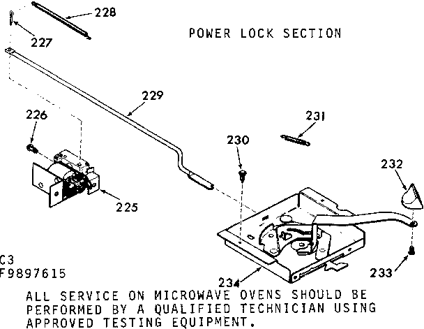 Power lock section
