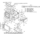 Kenmore 1039897615 microwave oven section diagram