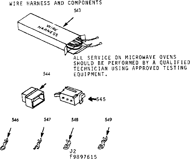 WIRE HARNESS AND COMPONENTS