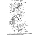 Kenmore 1039897616 upper oven pedestal section diagram