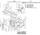 Kenmore 1039897616 microwave oven section diagram