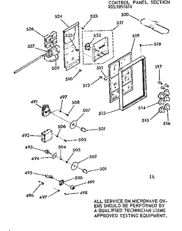 Control panel section