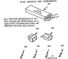 Kenmore 1039897616 wire harness and components diagram